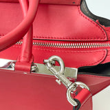 FENDI 2 JOURS CORAL RED LEA 2 WAY BAG