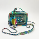 CHANEL FILIGREE VANITY IN IRIDESCENT RAINBOW PAT LEA & PVC