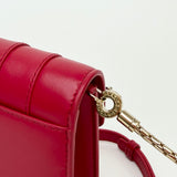 BVULGARI SERPENTI FOREVER RED LEA CHAIN WALLET - BLuxe Boutique