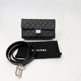 CHANEL REISSUE BELT BAG IN BLK QUILTED CAVIAR LEA & SHW - BLuxe Boutique