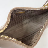 PRADA RE EDITION 2005 CROSSBODY IN BEIGE SAFFIANO LEA & GHW