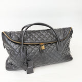 SAINT LAURENT ES GIANT TRAVEL BAG IN BLK QUILTED LEA & GHW