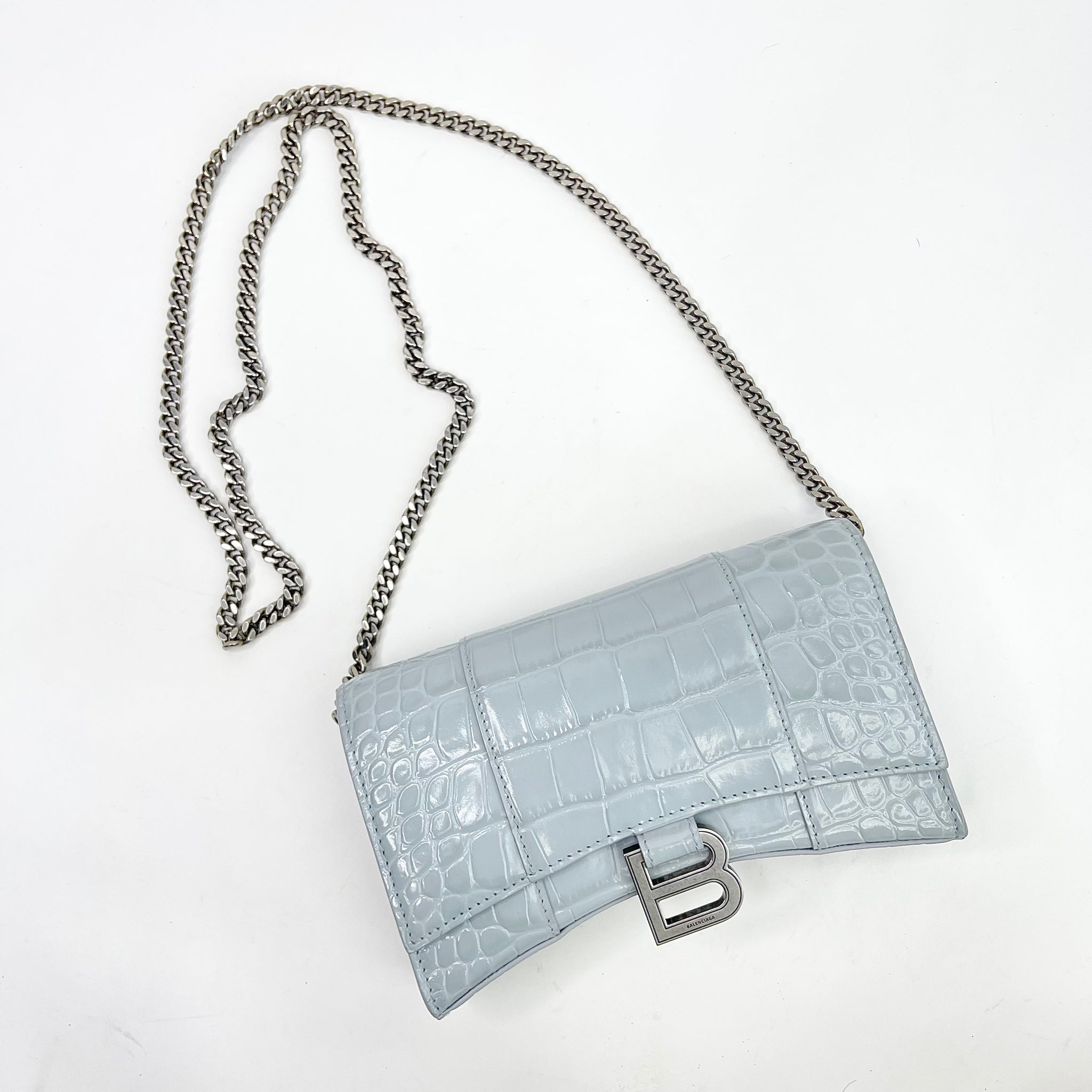 Balenciaga croc embossed bag online