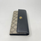 GUCCI MARMONT BLK & SUPREME CHAIN WALLET