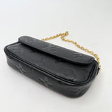 LOUIS VUITTON IVY WALLET ON CHAIN IN BLK EMPREINTE LEA & GHW
