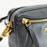 PRADA MINI DAINO BLK LEA CROSSBODY + BELTBAG - BLuxe Boutique