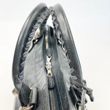 BALENCIAGA CITY GIANT 21 IN ANTHRACITE ( PEWTER/ DK GRN ) AGNEAU LEA