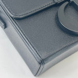 DIOR MONTAIGNE 30 BLK ULTRA MATTE BOX BAG/ CROSSBODY