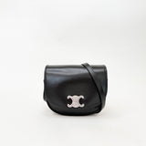 CELINE MEDIUM BESACE TRIOMPHE IN BLK SUPPLE CALFSKIN LEA & SHW - BLuxe Boutique