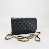 CHANEL CLASSIC WOC IN BLK CAVIAR LEA & GHW