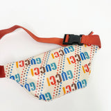 GUCCI MULTI COLOR GG COATED CANVAS MINI BELT BAG