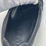 CHANEL BLK/ WHT NYLON SNEAKERS sz 37.5 - BLuxe Boutique