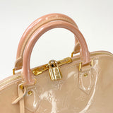 LOUIS VUITTON ALMA PM IN LT PINK VERNIS PAT LEA & GHW