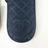 CHANEL NAVY TWEED & RUBBER SLIDES sz 39