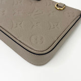 LOUIS VUITTON EASY POUCH ON STRAP CROSSBODY IN TURTLEDOVE EMPREINTE LEA & GHW