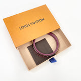 LOUIS VUITTON INCLUSION NARROW PURPLE & GOLD BANGLE