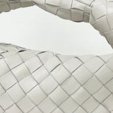 BOTTEGA VENETA MINI JODIE IN WHT INTRECCIATO LEA