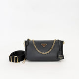 PRADA MINI BLK SAFFIANO RE EDITION 2000
