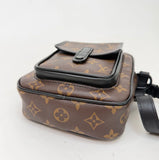 LOUIS VUITTON CHRISTOPHER WEARABLE WALLET IN MACASSAR MONO & MATTE BHW