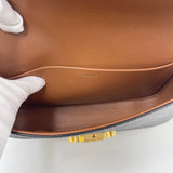 CELINE CLAUDE TRIOMPHE CANVAS & LEA SHOULDER CARRY BAG