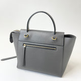CELINE MICRO BELT BAG IN GREY PEBBLED LEA