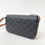 CELINE CLAUDE TRIOMPHE CANVAS & LEA SHOULDER CARRY BAG