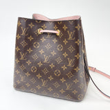 LOUIS VUITTON NEONOE MM IN MONOGRAM W PINK TRIM
