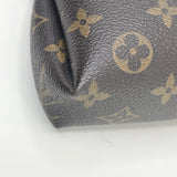 LOUIS VUITTON PALLAS CLUTCH IN MONOGRAM W BLK TRIM