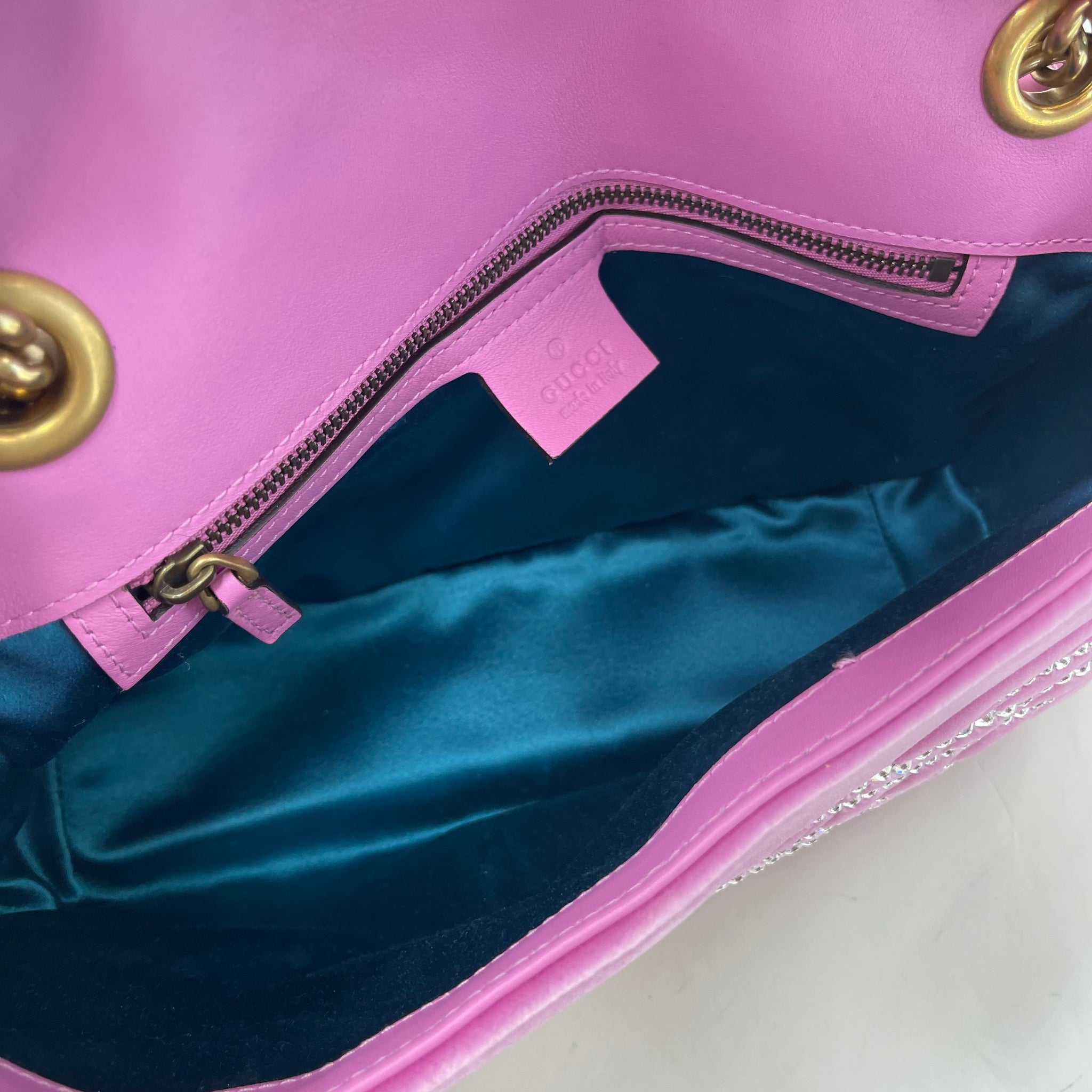 Gucci pink and blue bag online