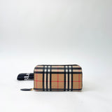 BURBERRY NOVA CHECK CANVAS ZIP WALLET