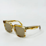 CELINE SQUARE BRN/ AMBER ACETATE SUNGLASSES