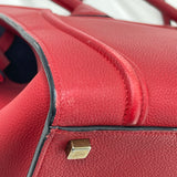 CELINE MEDIUM PHANTOM LUGGAGE IN RED CALF SKIN PEBBLED LEA