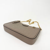 LOUIS VUITTON EASY POUCH ON STRAP CROSSBODY IN TURTLEDOVE EMPREINTE LEA & GHW