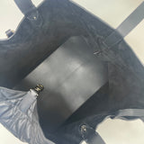 CHRISTIAN DIOR TOUJOURS BAG IN BLK MACROCANNAGE CALFSKIN LEA & LIGHT GHW + ZIP POUCH