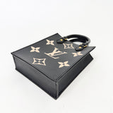 LOUIS VUITTON PETITE SEC PLAT IN BLK/ CRM MONO EMPRIENTE LEA - BLuxe Boutique