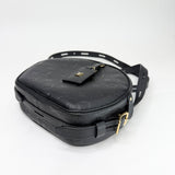 LOUIS VUITTON BOITE CHAPEAU SOUPLE MM BLK EMPREINTE LEA CROSSBODY