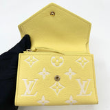 LIMITED EDITION LOUIS VUITTON WALLET IN YELLOW MONO EMPREINTE LEA