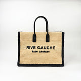 SAINT LAURENT RIVE GAUCHE RAFFIA LRG TOTE