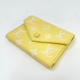 LIMITED EDITION LOUIS VUITTON WALLET IN YELLOW MONO EMPREINTE LEA