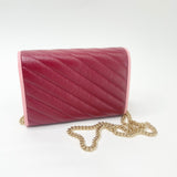 MARMONT TORCHON RED/PINK LEATHER CHAIN WALLET