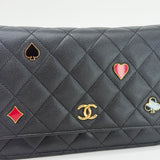 LIMITED EDITION CHANEL CASINO  CLASSIC WOC IN BLK CAVIAR LEA & GHW