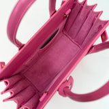 SAINT LAURENT SAC DE JOUR NANO IN HOT PINK SMOOTH LEA & GHW - BLuxe Boutique