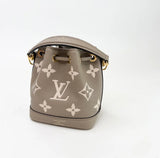 LOUIS VUITTON NANO NOE CROSSBODY IN CRM EMPREINTE LEA