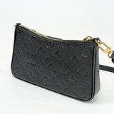 LOUIS VUITTON EASY POUCH ON STRAP CROSSBODY IN BLK EMPREINTE LEA & GHW - BLuxe Boutique