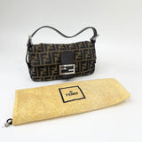 FENDI FF ZUCCA BAGUETTE SHOULDER BAG
