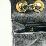 CHANEL SINGLE FLAP JUMBO IN BLK CAVIAR LEA & GHW - BLuxe Boutique