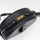 LOUIS VUITTON BOITE CHAPEAU SOUPLE MM BLK EMPREINTE LEA CROSSBODY