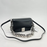 GIVENCHY 4G BLK LEA 2 WAY CHAIN CROSSBODY BAG