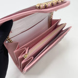 MARMONT TORCHON RED/PINK LEATHER CHAIN WALLET