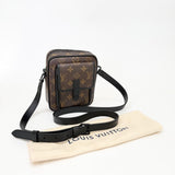 LOUIS VUITTON CHRISTOPHER WEARABLE WALLET IN MACASSAR MONO & MATTE BHW